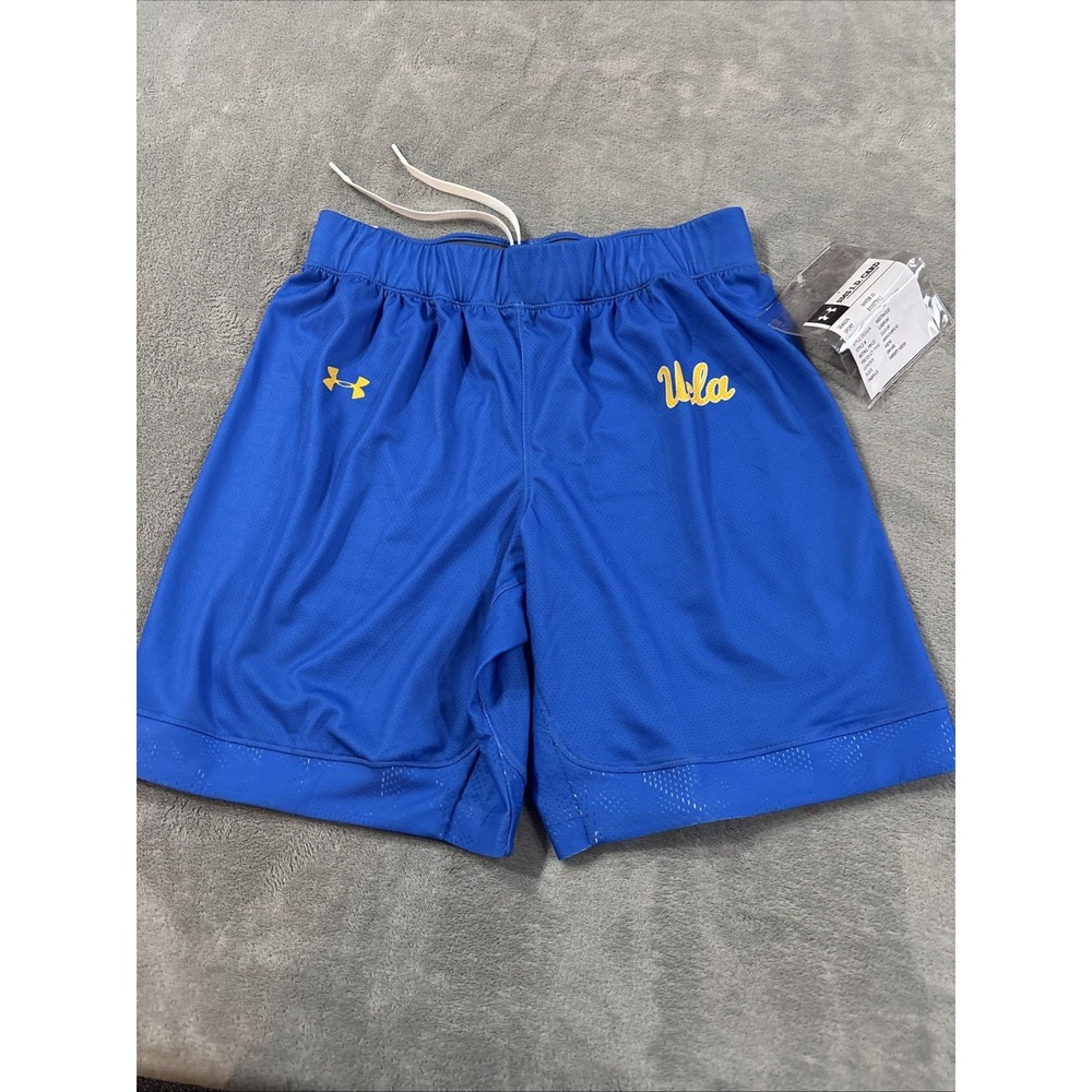 UCLA Bruins Mens Large UA Basketball Shorts Primetime Mesh Issued New #041